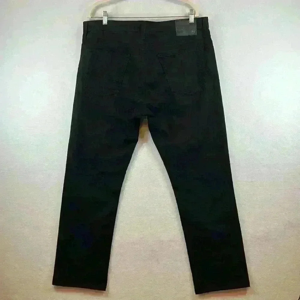 AG Adriano Goldschmied Everett Slim Straight Black Men’s Jeans Size 35x32 - Picture 2 of 10